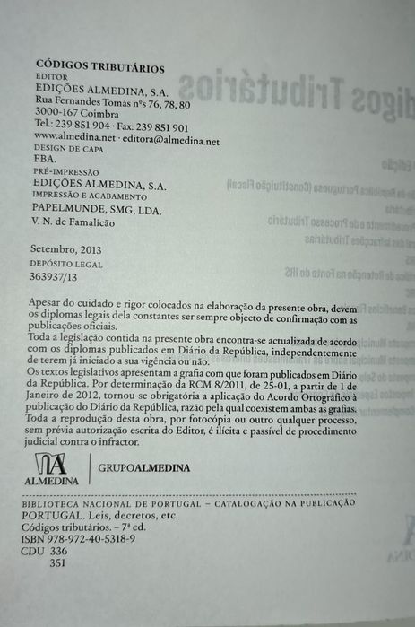 Códigos Tributários