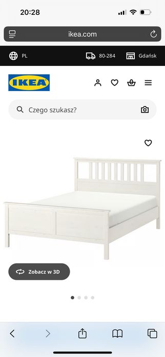 Sprzedam łóżko białe IKEA