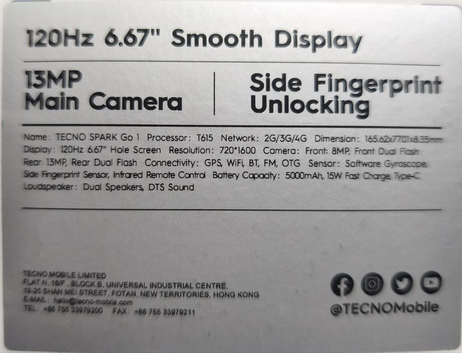 Tecno spark go 1 , 4/64