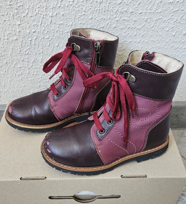 Чоботи шкіряні для дівчинки