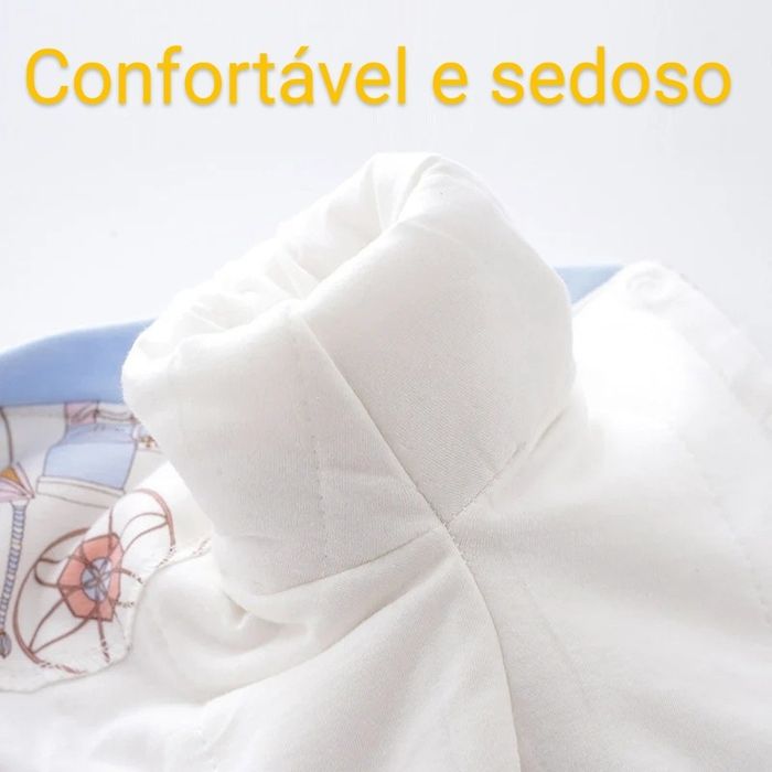 Macacão de dormir 100% algodão (padrão elefantes)