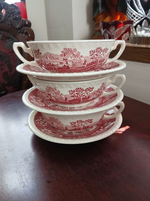 Villeroy Boch rusticana 3 bulionówki ze spodkami