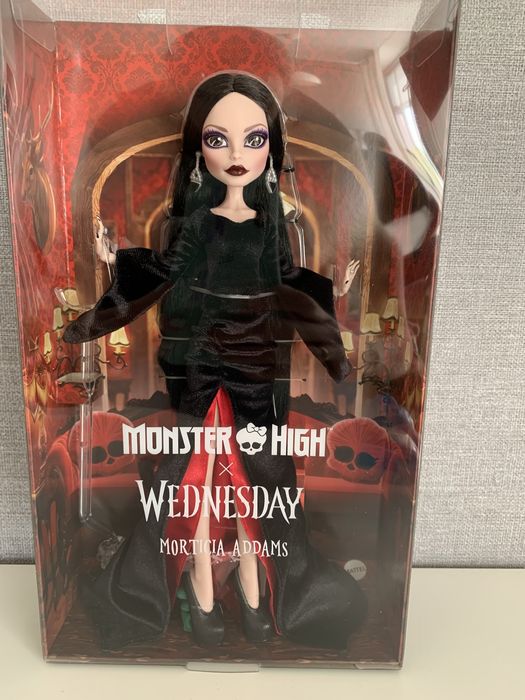 В наявності! Monster High x Wednesday Doll Morticia Addams мортіша мортиша адамс
