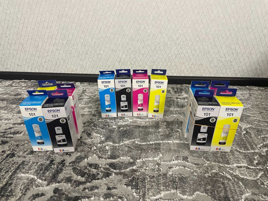 Чорнило Epson 101 оригінал ціна за набір