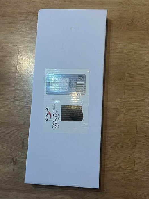 Szafka Tekstylna na Buty MONA – 5 Półek | 12 Kieszeni | Czarna