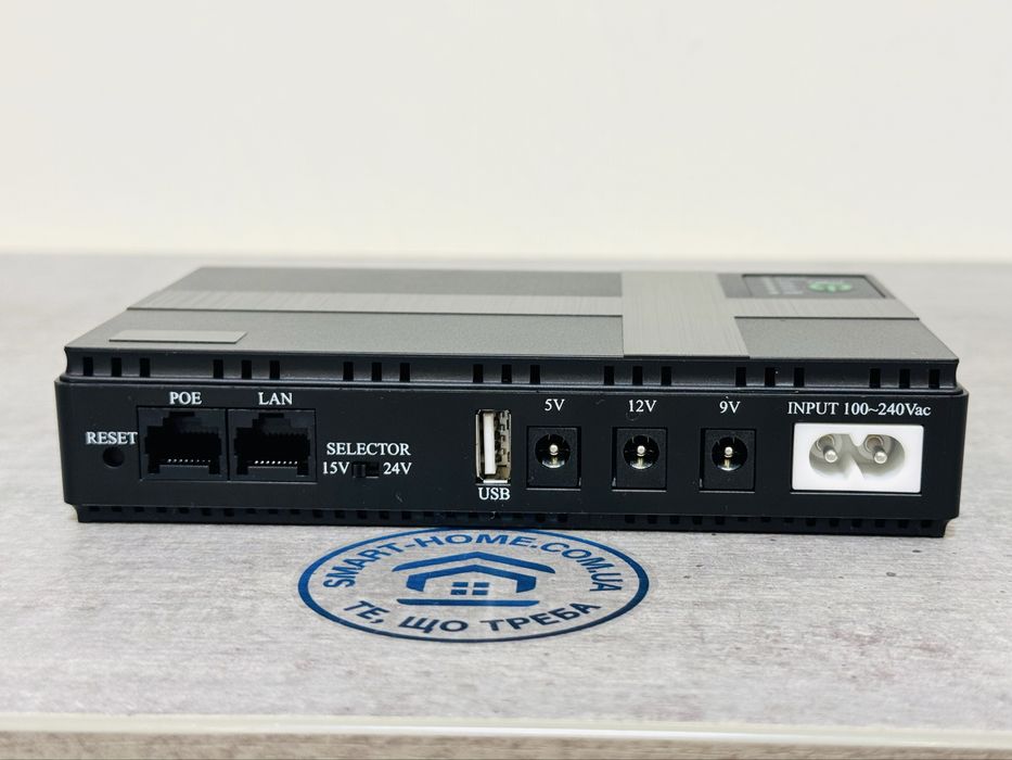 10400мАг‼️ДО 14год DC UPS 5В 9В 12В 24V Вольт PoE бесперебойник безперебійник для роутера оптики интернета інтернету оптичного терміналу DC1018 12 12V