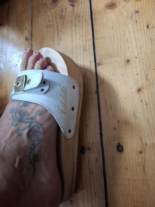Cellulette klapki chodaki, drewniaki zdrowotne 37