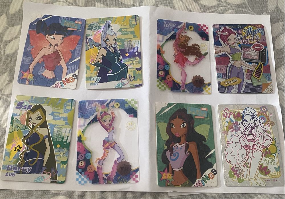 Cartas de colecao Winx club, NOVAS