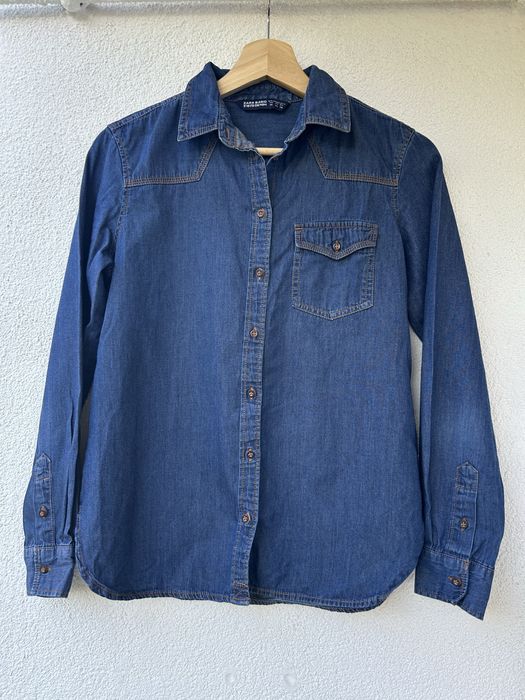 Zara jeansowa koszula denim bawełna