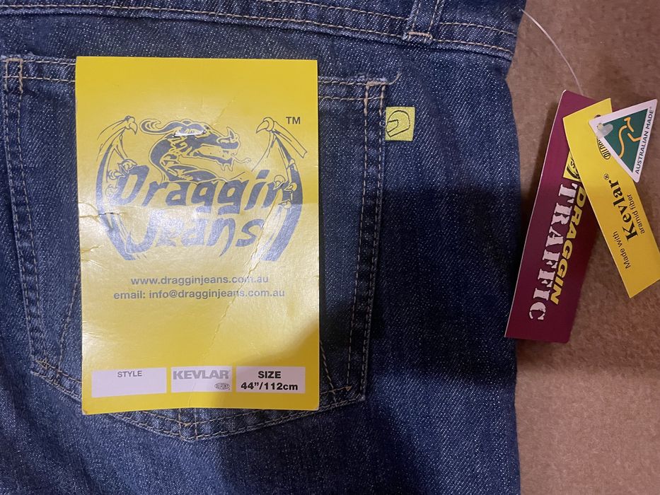 Draggin Jeans spodnie motocyklowe jeansowe nowe kevlar roz. 3Xl