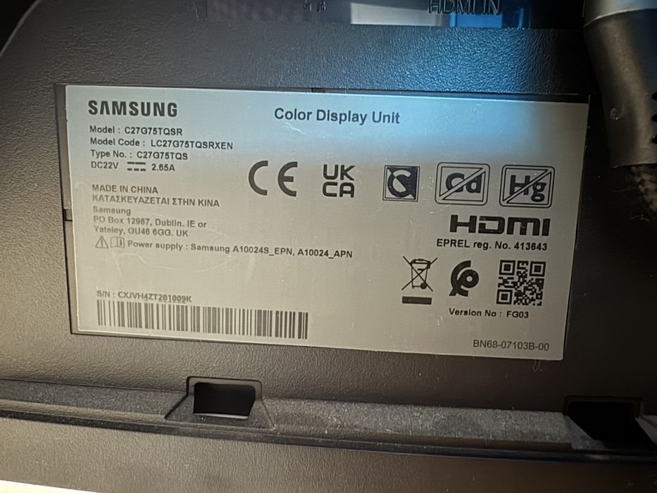 Монітор Samsung Odyssey G7