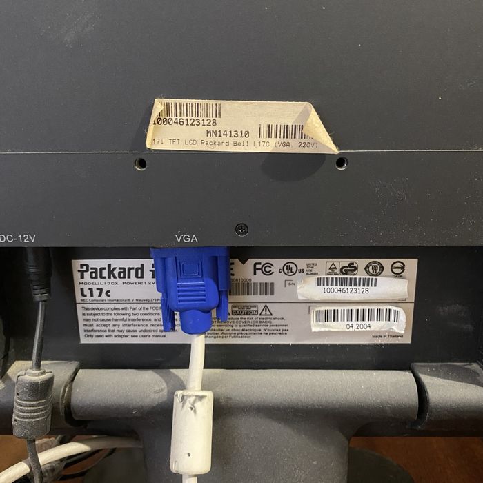Монитор 17 packard bell