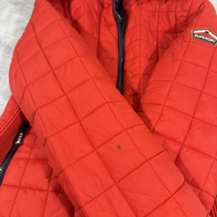 Kurtka damska Superdry rozm XL czerwona pikowana