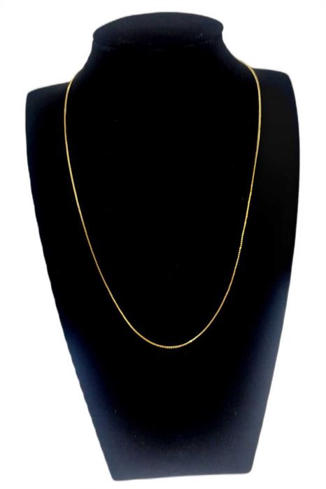 Pozłacany srebrny łańcuszek Próba 925 Waga 1,20 g Długość : 40cm