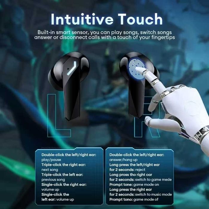 Słuchawki bezprzewodowe Lenovo thinkplus TWS Earbuds GM2 Pro czarne