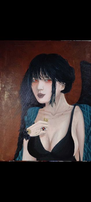 Картина дівчина демон