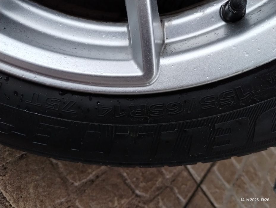 Felgi aluminiowe 14 cali  + opony microcar Mgo 4 x100