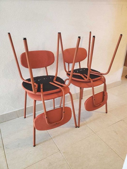 Conjunto de 4 cadeiras IKEA Östanö — cor terracota