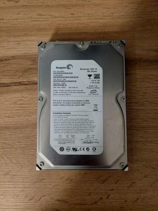 Dysk SATA 360GB Seagate 7200.10
