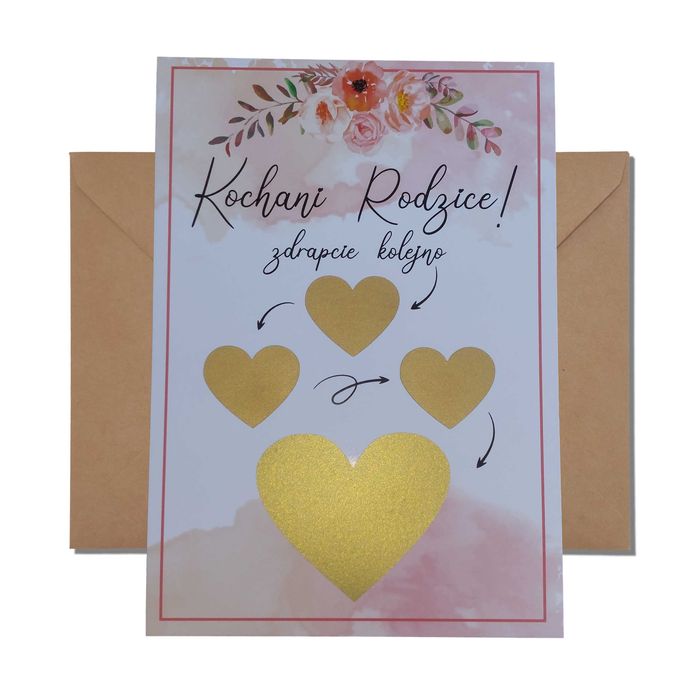 ZDRAPKA zdrapki informacja o ciąży Zostaniecie Dziadkami 2 sztuki