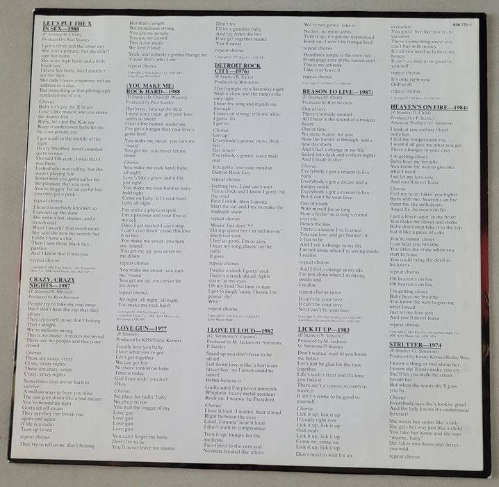 Kiss - Smashes, Thrashes & Hits LP 1988 Ger. EX !