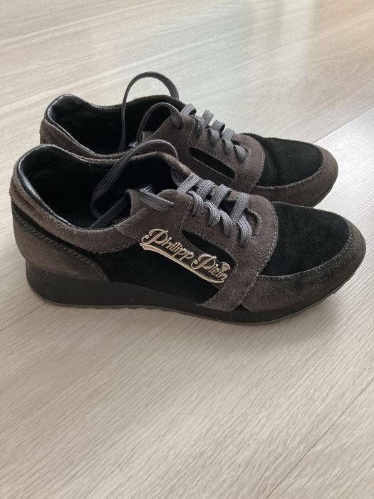 Жіночі кросівки замшеві, всередині натуральна шкіра Philipp Plein