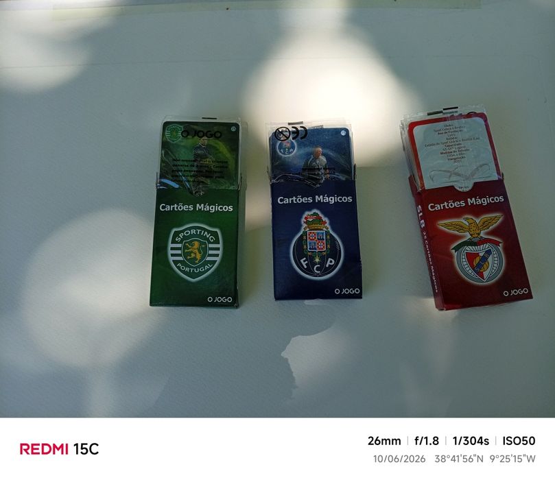 Cartões Mágicos de futebol Porto