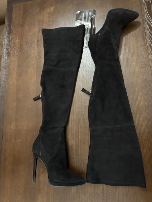 ботфорты замшевые Giardini  Италия