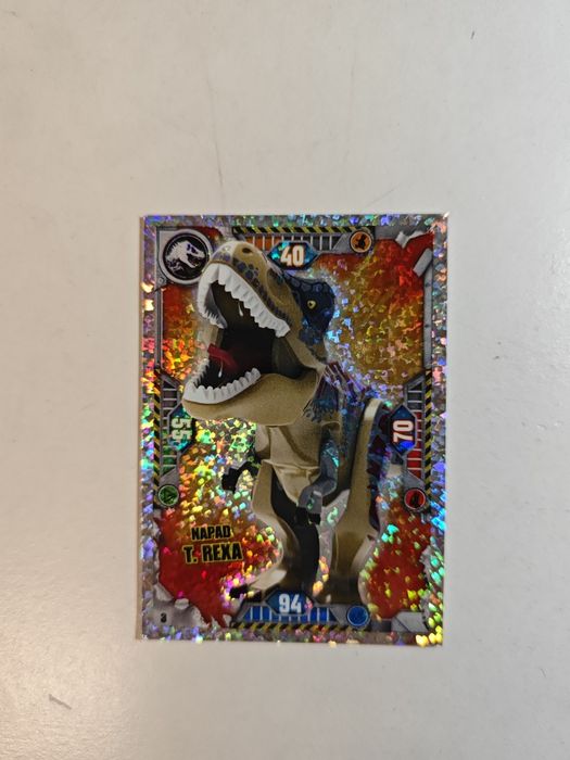 Karta LEGO jurasic world nr 3 seria 1