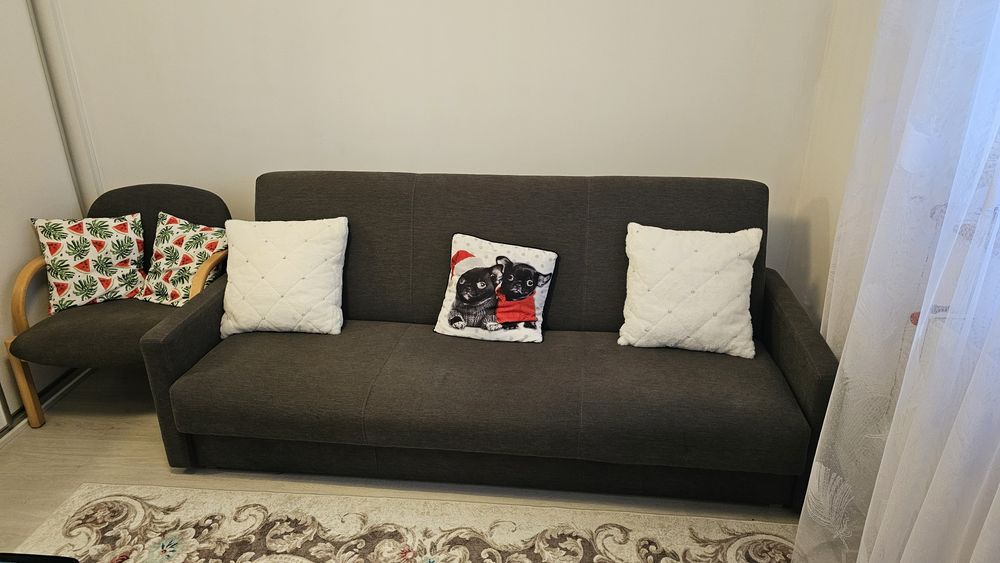Wersalka / Sofa rozkładana i dwa fotele Komplet