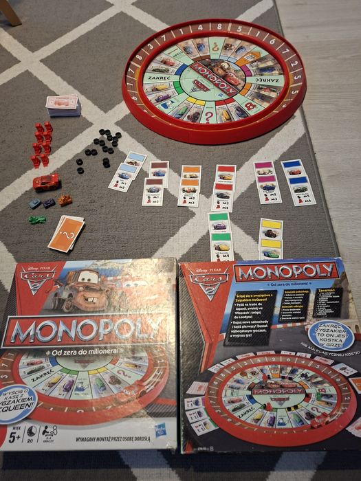 Gra planszowa monopoly zygzak mcqueen