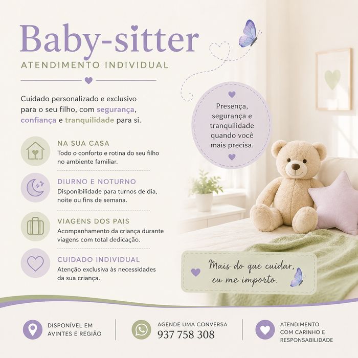 Baby-sitter Avintes e arredores