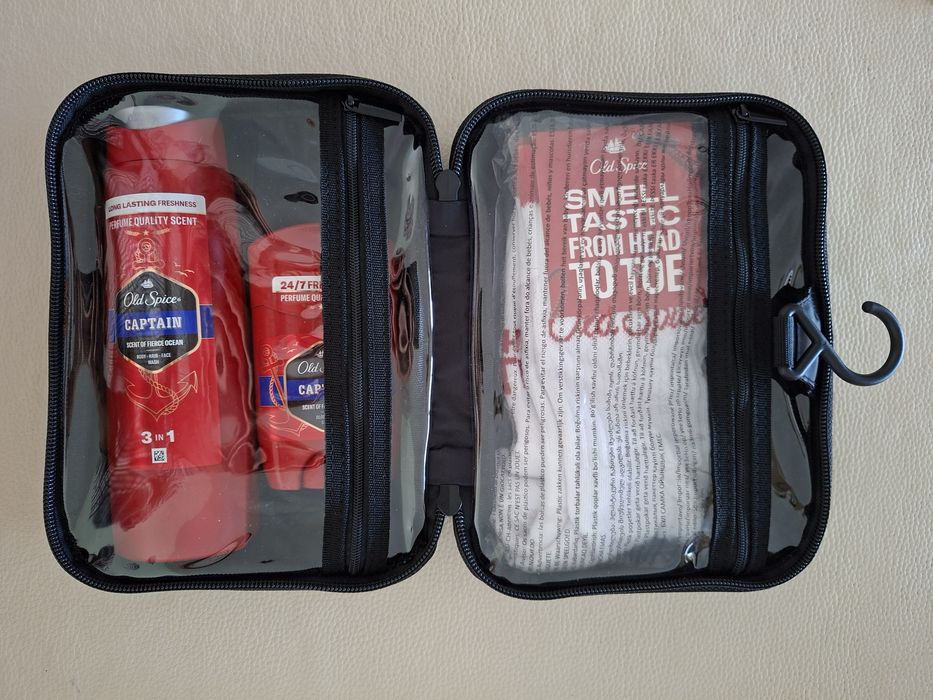 Kit Old Spice necessaire desodorizante gel de banho meias - Novo a estrear