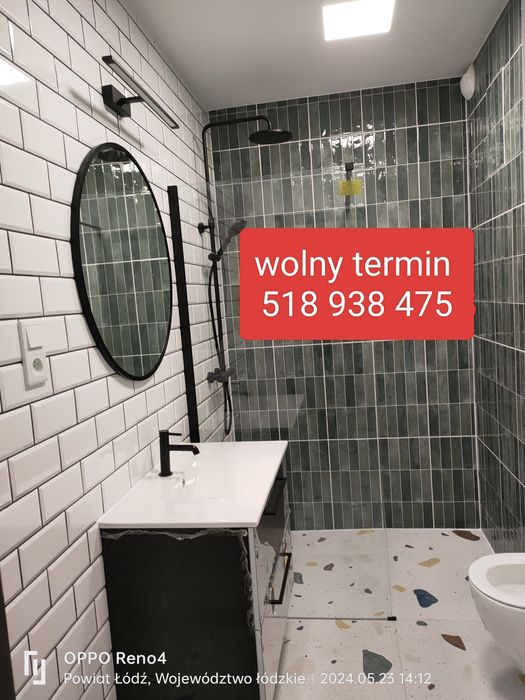 Remonty mieszkań, łazienek.