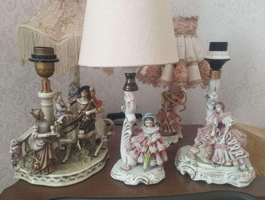 Фарфорові статуетки-лампи