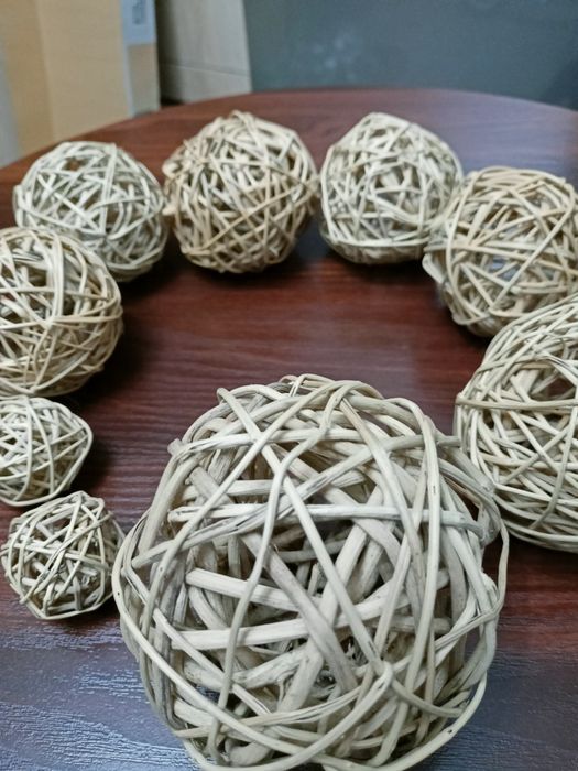 kule rattanowe zestaw