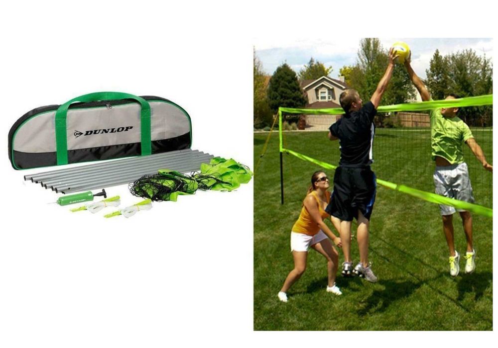 Siatka do badmintona siatkówki plażowej zestaw PIŁKA Dunlop 6m