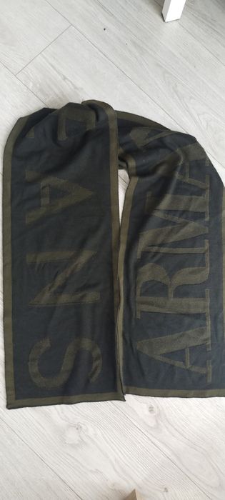 Armani szal khaki brąz