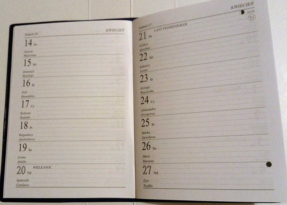 Terminarz A6 Kalendarz 2026