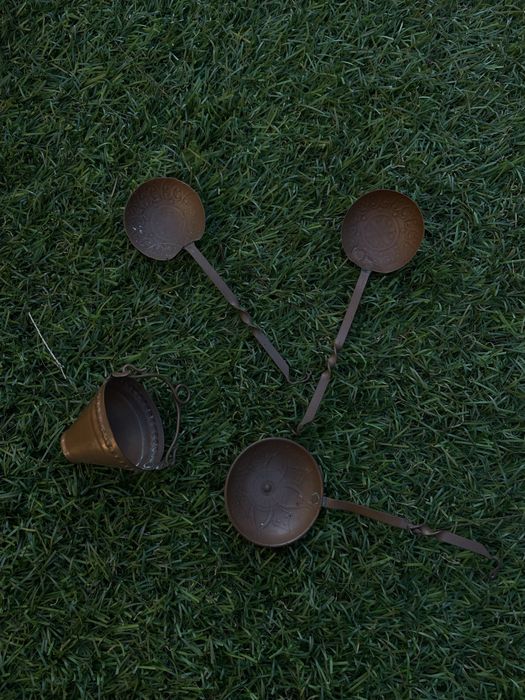 Conjunto latão antiguidade