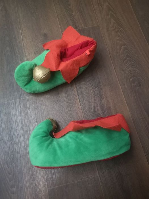 М'які теплі домашні новорічні капці ельф тапки тапочки новий рік Різдв