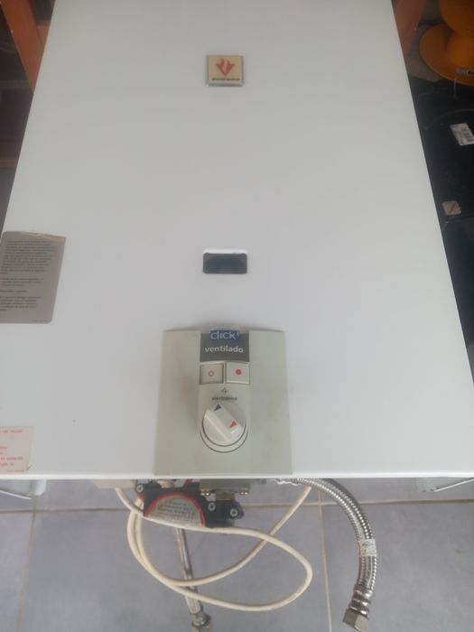 Esquentador Vulcano ventilado eletrónico – a funcionar