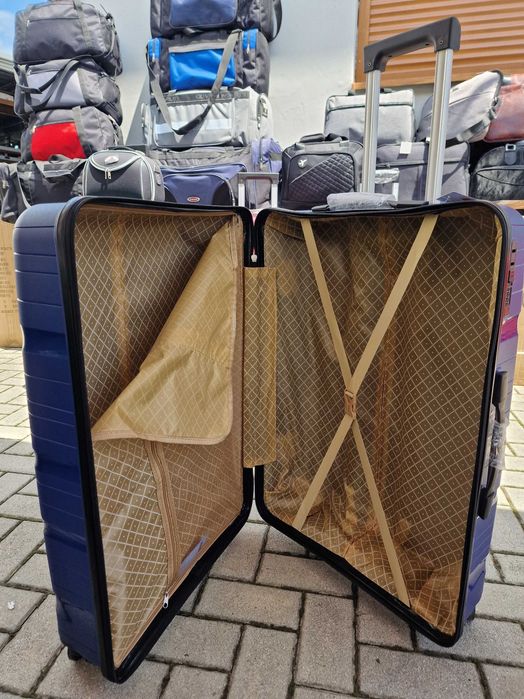 Walizka podróżna XL 75 cm – pojemna 96L, lekka 100%PP, 4 kółka