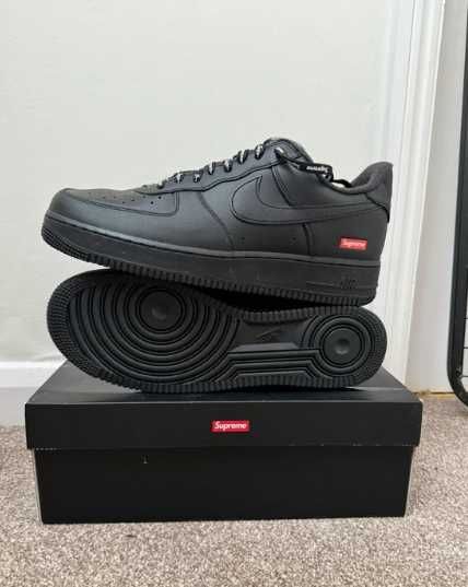 Nike Air Force 1 Low Supreme Black R.38