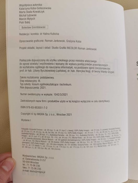 Informatyka  dla szkół ponadpodstawowych Klasa 3