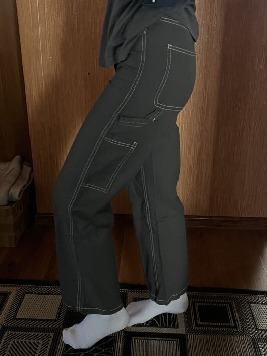 Штани сірі карго