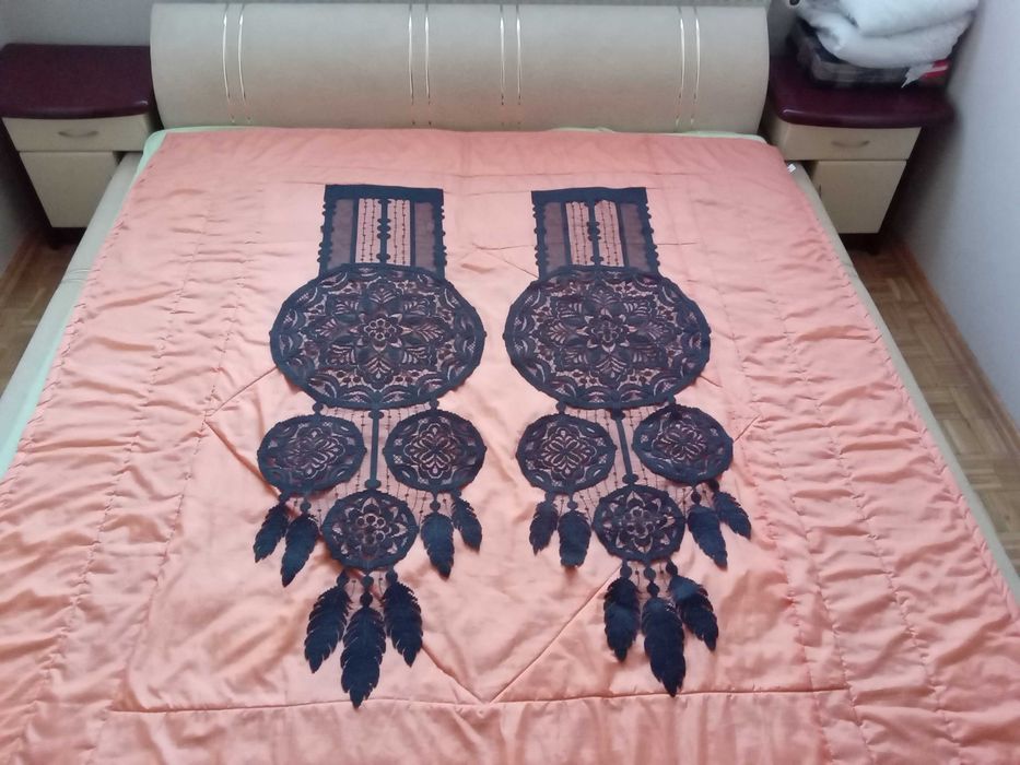 Panel ażurowy firanka czarny 130x45