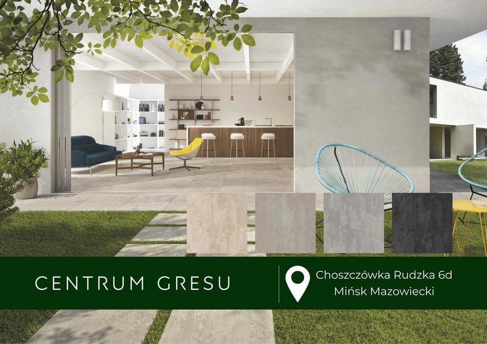 Płyty tarasowe Ragno CONCEPT 60x60x2 Gres Taras Ogród Ścieżka Altana