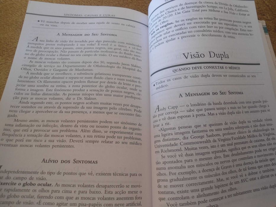 Sintomas Causas & Curas-Como compreender e tratar + de 100 problemas