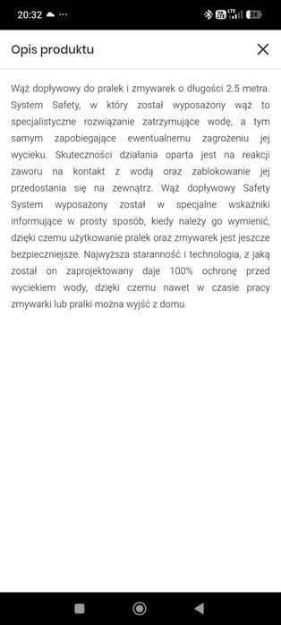 Nowy wąż dopływowy VÖGEL Aquastop